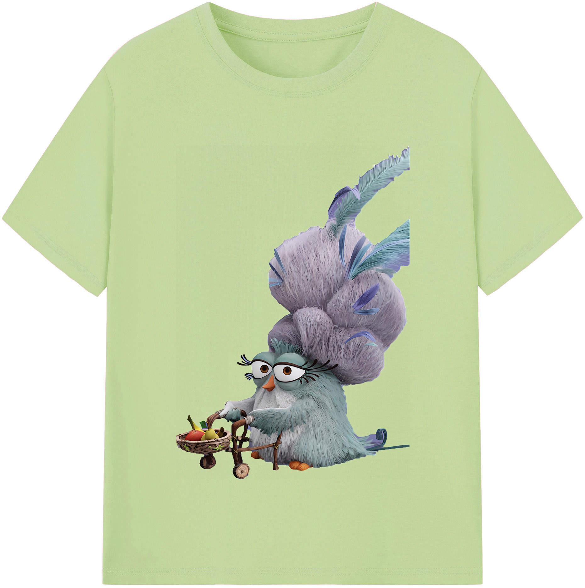 （画像用） Angry Birds アングリーバード 綿100％半袖Tシャツ（フロントプリント）